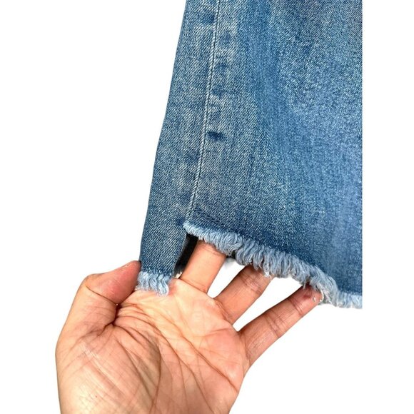 Level 99 Anthropologie Adrian High Rise Kick Flare Jeans 28 raw hem - Picture 7 of 10